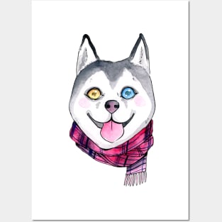 Husky Dog Posters and Art